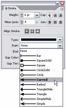 Stroke palette