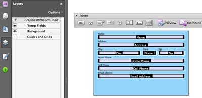 Layered Form Fields Recognized