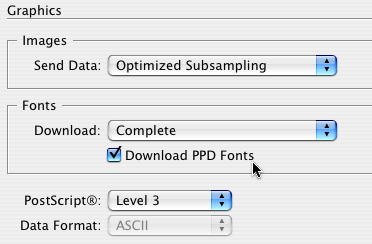 downloadppd1 The Graphics pane of the Print dialog box