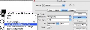 Load Glyph from Contextual Menu