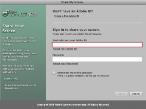Share My Screen Dialog