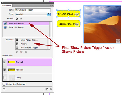 Show Picture Trigger - 1st Action