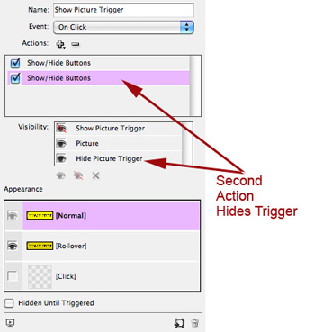 Show Picture Trigger - 2nd Action