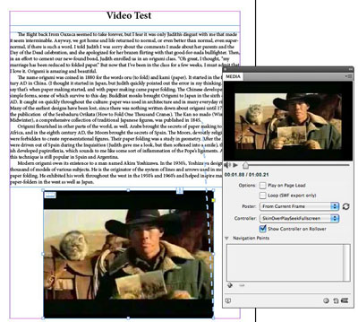 Placed MP4 in InDesign CS5.5