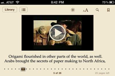 Video in IBooks on iPhone