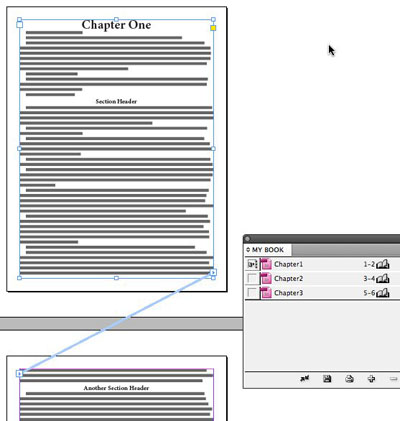 Chapter in InDesign CS5.5