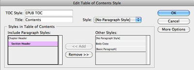 TOC Style