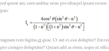 Equation in Word
