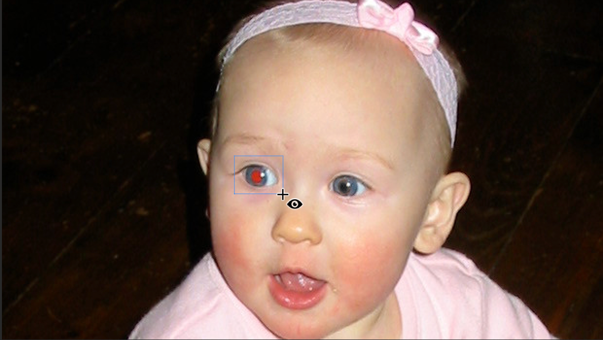 red eye removal in Photoshop