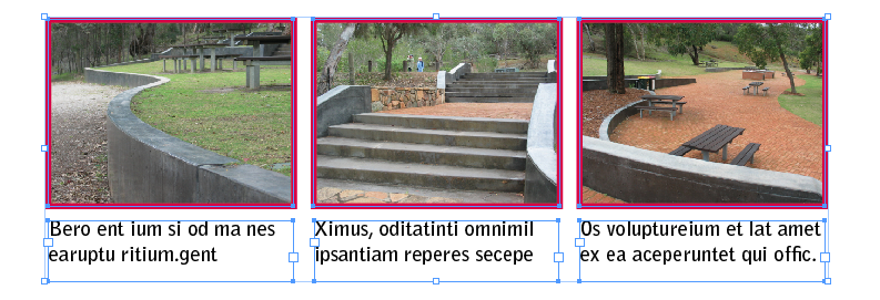 Result after scaling multiple: images and text sizes change.