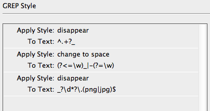 grep styles for disappear