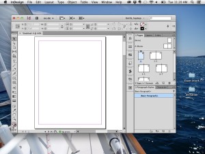 Here, the Application Frame is still on, but the frame has been resized and moved to a different location on the screen.