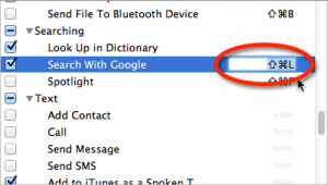 highlight shortcut