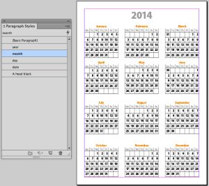 Nikolai Dimitrov's free 2014 calendar template