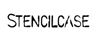 Type sample of Stencilcase font