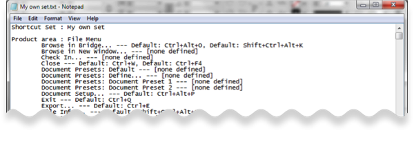 Notepad shortened