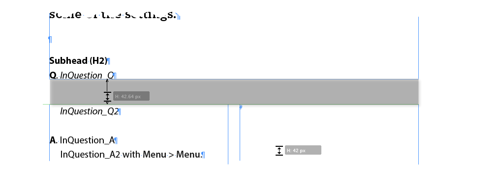 Gap tool two frames