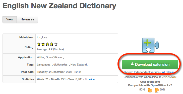 Click the Download button to download the custom dictionary.