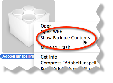 Show package contents