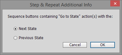 Using step and repeat with a button will give you the option to create buttons for all state automatically.