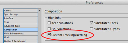 reveal custom tracking and kerning