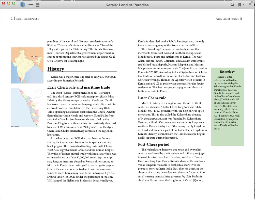An InDesign layout for a fixed-layout EPUB