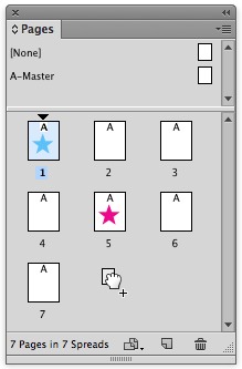 In this example, page 1 will be duplicated at the end of the document when the mouse is released.