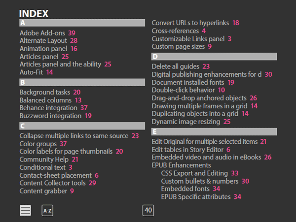 InDesign New Features PDF