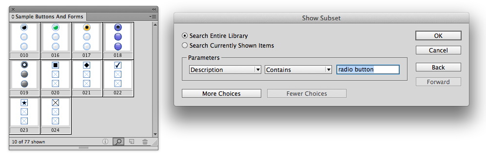 RadioButtonSearch