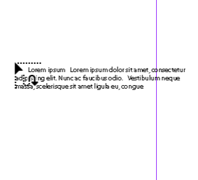 Loaded text cursor with semi-autoflow icon.