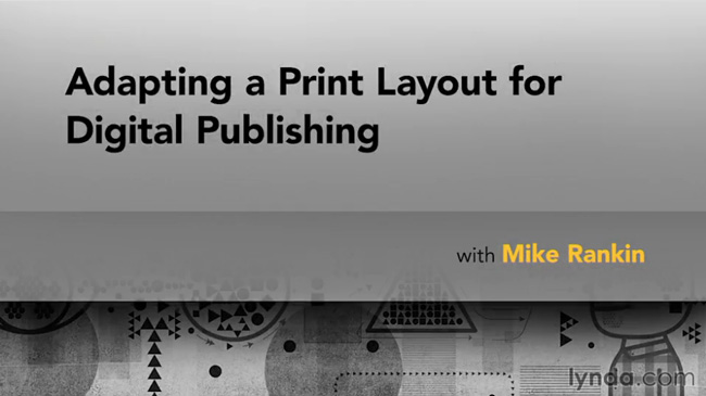 Adapting a Print Layout for Digital Publishing