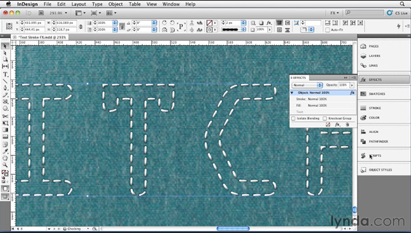 InDesignFX: Stitching