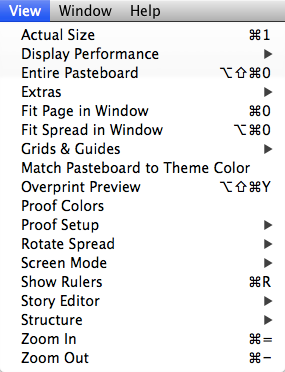 View Menu alphabetized