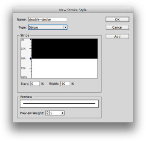 InDesign new stripe stroke