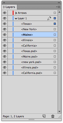 Layers panel done