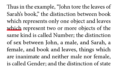 The thick red underline makes it easy to visually spot the word stacks