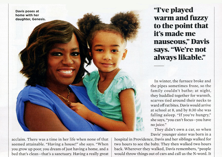 A nice interplay between a photograph and the subject’s quotation. AARP magazine.