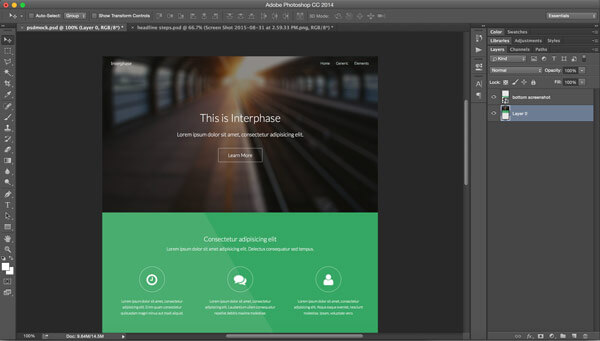 screenshot in photoshop