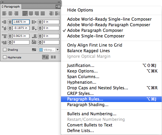 ParagraphRulesInFlyoutMenu