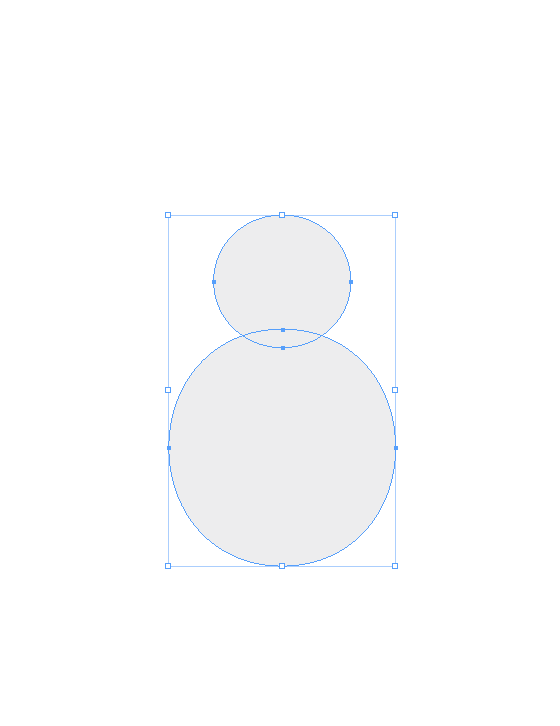 InDesign snowman step 1