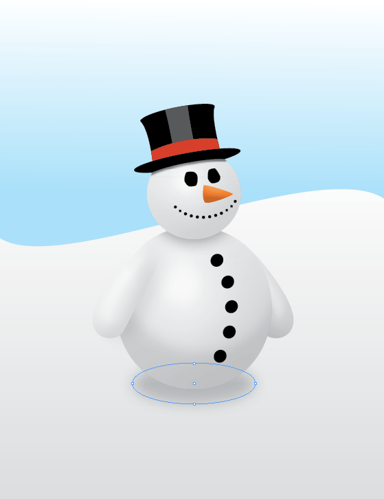 InDesign snowman step 12