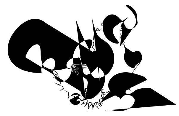 A simple shape, after adjusting it with several of the distortion tools.