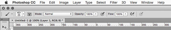 Photoshop's Options Bar.