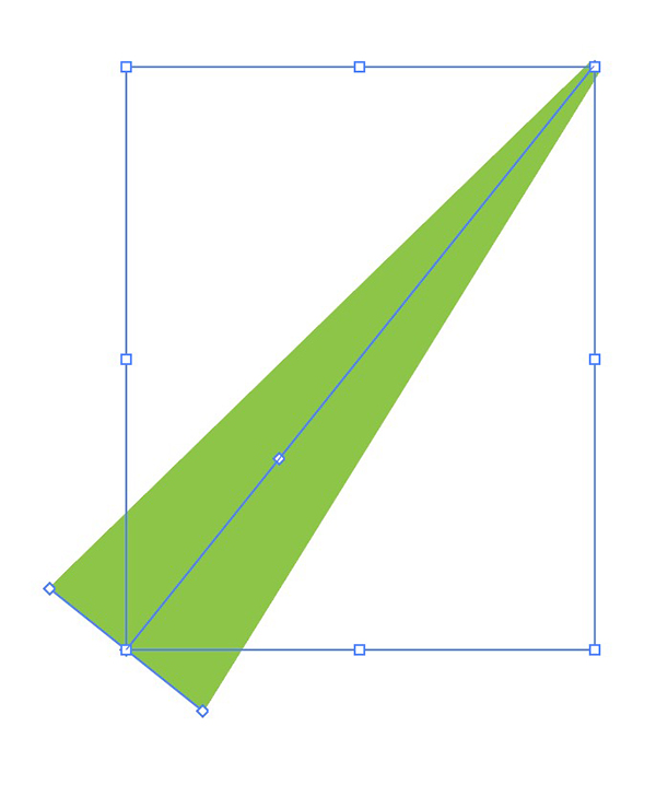 A straight line after adjusting it with the Width tool.