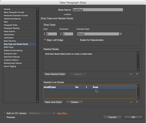 indesign line styles