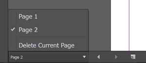 InDesign Touch Workspace page controls