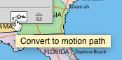 convert to motion path button