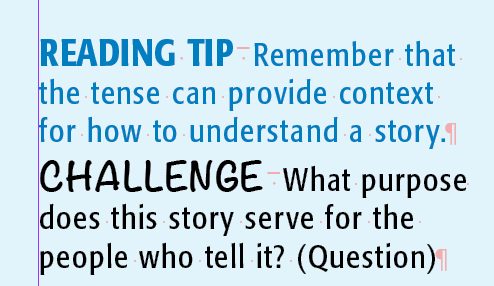Figure 5: Applying a conditional character style to the first word of a paragraph