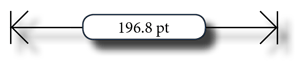 Figure 5: Dimension lines with text on a path.