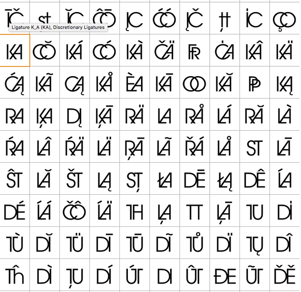 Figure 5: The distinctive style of Herb Lubalin, using his signature typeface Avant Garde for the magazine of the same name. Lubalin took liberties with the traditional rules of letterspacing and leading to create tight-knit “typographic pictures,” to make the type more expressive. Of the digital reproductions of Avant Garde, only the OpenType Pro version contains the stylistic alternates necessary for producing type treatments like this.
